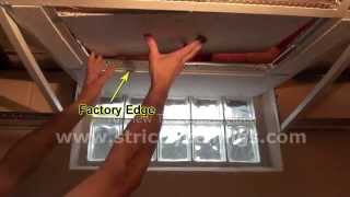 How To Install A Suspended Ceiling Building Window Wells Slopes [upl. by Imit]