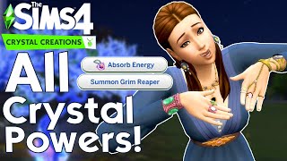 ALL 27 CRYSTAL POWERS in The Sims 4 Crystal Creations [upl. by Dickenson629]