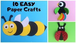 10 Easy Paper Crafts for Kids  Paper Circle Crafts  DIY Paper Toys [upl. by Irama]