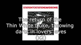 Station to Station  David Bowie  Lyrics [upl. by Formica]