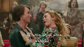 Mamma Mia Here We Go Again  Waterloo Lyrics 1080pHD [upl. by Gamber]