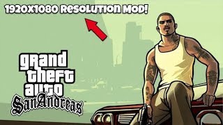 GTA San Andreas HD Resolution Mod 1920x1080  Download Link [upl. by Lavena]