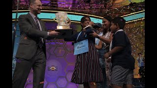 2022 Scripps National Spelling Bee Winning Moment [upl. by Ruddie105]