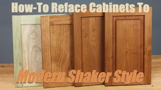 HowTo Update Old Kitchen Cabinets To Shaker Style [upl. by Kenward]