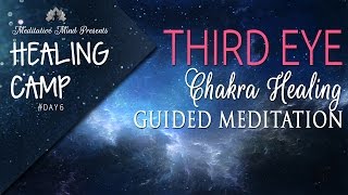 Third Eye Chakra Healing Guided Meditation  Healing Camp 2016  Day 6 [upl. by Lairea]