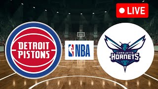 LIVE  Detroit Pistons vs Charlotte Hornets  NBA National Basketball Association Live Score [upl. by Lolita]