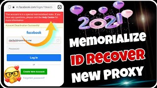 RECOVER MEMORIALIZE FACEBOOK ACCOUNT  RECOVER REMEMBERING FACEBOOK ACCOUNT  MEMORLIZE DISABLE [upl. by Maris962]