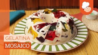 Gelatina mosaico — Receitas TudoGostoso [upl. by Leonid]