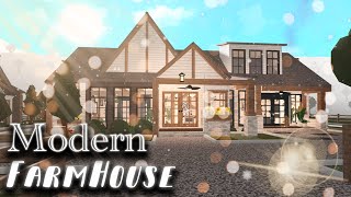 Bloxburg Speedbuild  Modern Farmhouse Ranch roblox [upl. by Namzed]