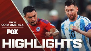 Chile vs Argentina Highlights  2024 Copa América [upl. by Cone919]