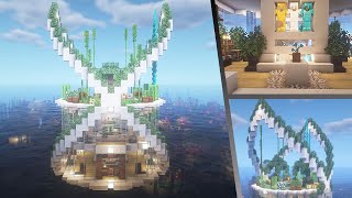 How to Build an Epic water House  Minecraft Tutorial 🍀 45 [upl. by Naejarual]