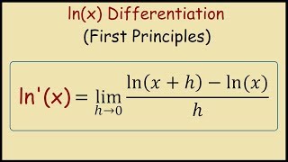 Derivative of lnx from First Principles [upl. by Granoff128]