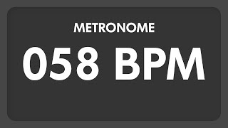 58 BPM  Metronome [upl. by Haimehen]