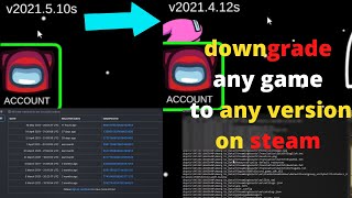 how to downgrade any game on steam [upl. by Eleinad]