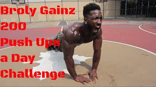 200 PUSH UPS A DAY FOR 30 DAYS CHALLENGE Diamond Push Ups Broly Gainz  Thats Good Money [upl. by Eboh254]