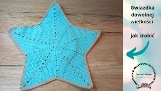 Gwiazdka na szydełku  jak zrobić  crochet star [upl. by Adley]