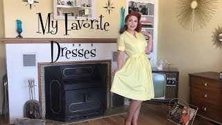 My FAVORITE DressesVintage 1950s [upl. by Truk32]