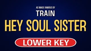 Train  Hey Soul Sister  Karaoke Lower Key [upl. by Trueman250]