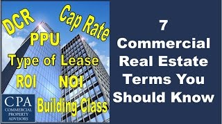 7 Commercial Real Estate Terms You Should Know [upl. by Aicirtal833]