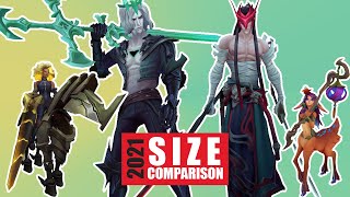 Champion Size Comparison Remaster 2021  League of Legends [upl. by Bickart]