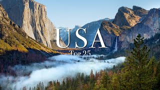 Top 25 Places To Visit In The USA [upl. by Eatnoled]