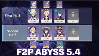 54 Abyss Floor 11 F2P  Genshin Impact [upl. by Ledua488]