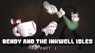 Bendy and the Inkwell Isles  PART 1 BENDY X CUPHEAD CROSSOVER COMIC DUB [upl. by Dira]