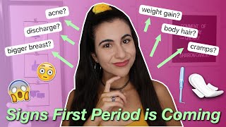 5 Signs Your FIRST Period is Coming how to tell  Just Sharon [upl. by Aillij]