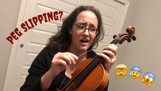 How to fix a slipped peg ViolinViola [upl. by Adnerak]