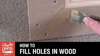 How to Fill Holes in Wood  Video 1 [upl. by Bellina]