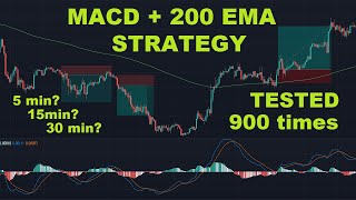 Simple MACD  200 EMA Trading Strategy Tested 900x Times [upl. by Lusar857]