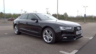 2016 Audi A5 Sportback 20 TDI 190 quattro S line StartUp and Full Vehicle Tour [upl. by Woodford539]