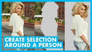 How to CUT OUT a Person in PHOTOSHOP [upl. by Aloek]