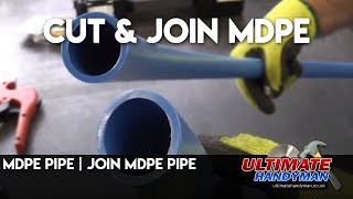 MDPE pipe  Join MDPE pipe [upl. by Barde]