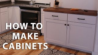 How to Make DIY Kitchen Cabinets [upl. by Annij]