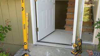 Jeld Wen Front Door Installation  Really crappy products and craftsmanship PART 1 [upl. by Helaina]