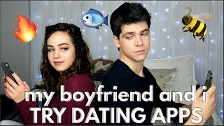 My Boyfriend and I Try Dating Apps [upl. by Dirraj]