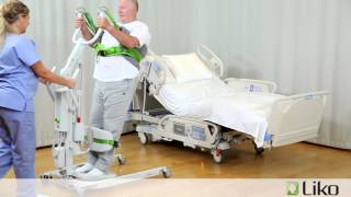 HillRom  Liko® Lifts amp Slings  Transfer Patient from Bed to Toilet [upl. by Ettenhoj]