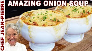 Classic French Onion Onyo Soup  Chef JeanPierre [upl. by Amyaj393]