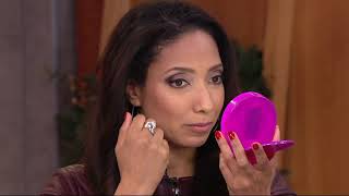 Floxite 5X Magnifying Lighted Mini Home and Travel Mirror on QVC [upl. by Witha]