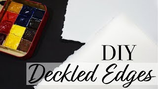 How To Get Deckled Edges on Watercolor Paper  Quick Tip Tuesday [upl. by Neros]