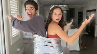 DUCT TAPED TO BRENT RIVERA FOR A DAY [upl. by Etnasa]