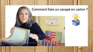 Comment fabriquer un canapé en carton [upl. by Annibo]