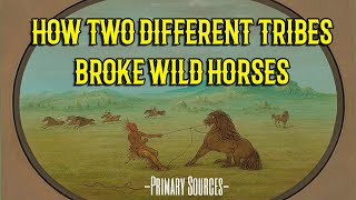 How Native Americans Broke Wild Horses ComancheFlathead Tribes [upl. by Llewen]