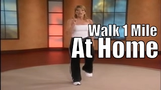 1 Mile In Home Walk  Walking Workout Videos [upl. by Coney]