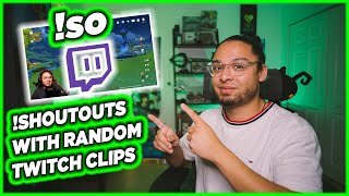 OBS STUDIO  Twitch SHOUT OUTS using Streamers Clips Tutorial [upl. by Anirat200]