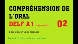 DELF A1  Compréhension de loral no 2 [upl. by Arhsub557]