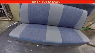 1967 Classic Volskwagen beetle  Reupholster back seat By Meca [upl. by Gable]