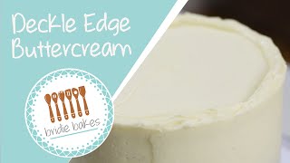 How to Make a Deckle Edge Buttercream Cake  Bridie Bakes [upl. by Freudberg]