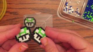 How To Mini Perler Bead Earrings [upl. by Aileek146]